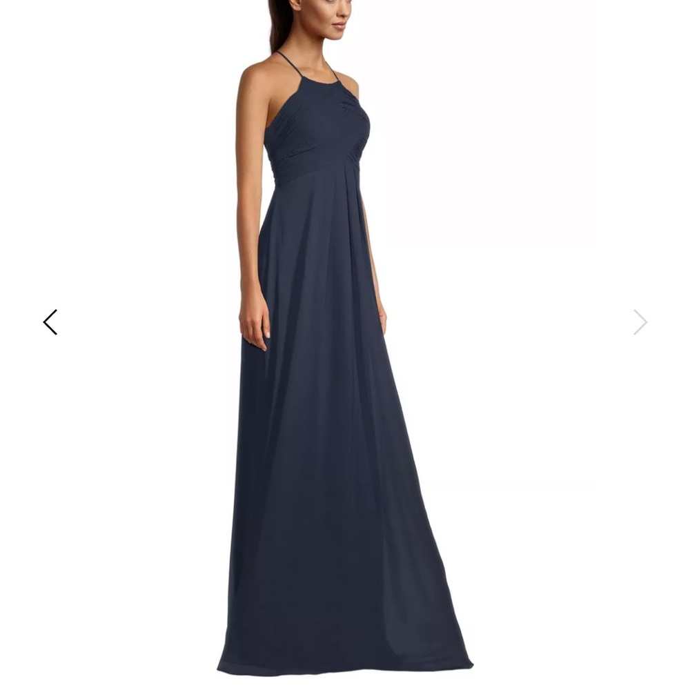 LEVKOFF Navy Amanda Bridesmaids Dress